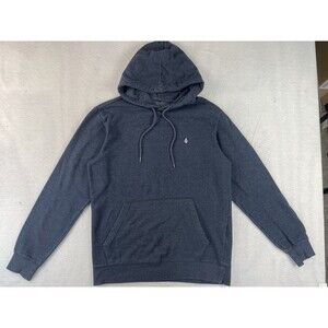 Volcom Foreman Men's Medium Blue Long Sleeve Fleece Pullover Hoodie